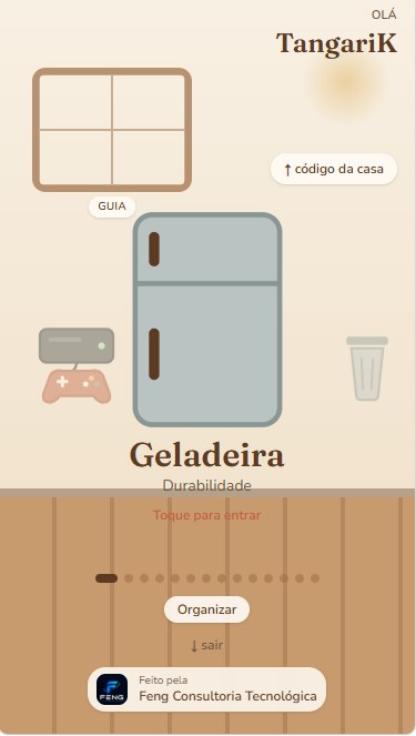 MyHome aberto no celular como aplicativo